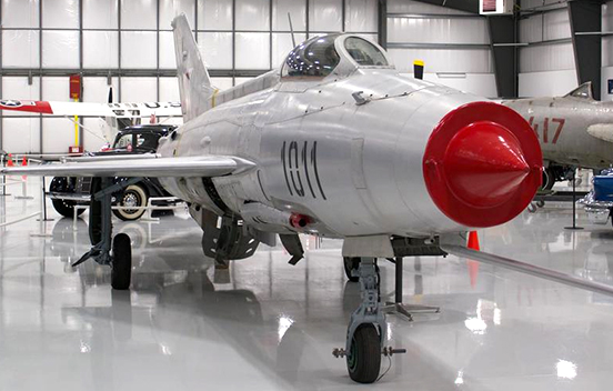 Warhawk Air Museum, Nampa, ID., Mikoyan Gurevitch MiG-21 jet.