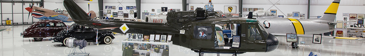 Inside the Warhawk Air Museum, Huey helicopter
