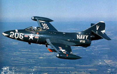 Grumman F9F Panther paint job that the museum will replicate