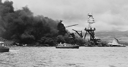 Wreckage of USS Arizona