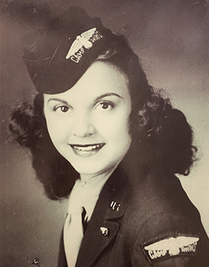 Carmelita Pope in her USO uniform