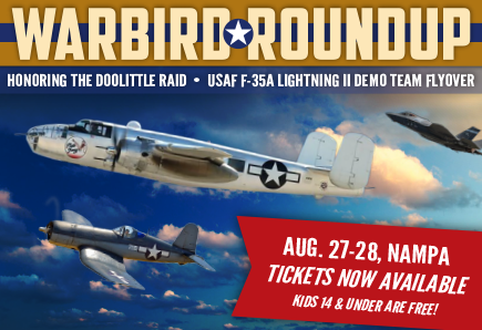 Tickets for the 2022 Warbird Roundup are on sale now.