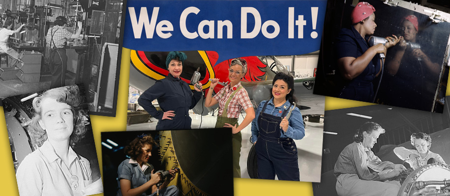 Rosie the Riveter–symbol of the “We Can Do It” spirit - Warhawk Air Museum