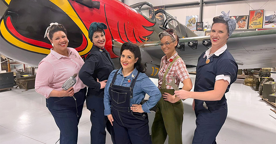 Rosie the Riveter–symbol of the “We Can Do It” spirit - Warhawk Air Museum